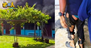 玻1国小火灾烧毁8课室　清洁工灼伤送院